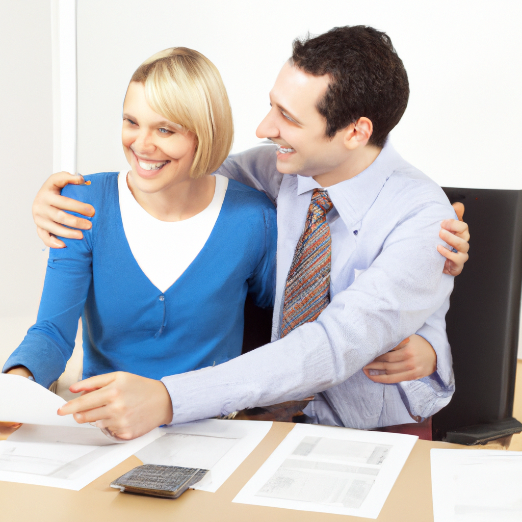Couple consultant des documents